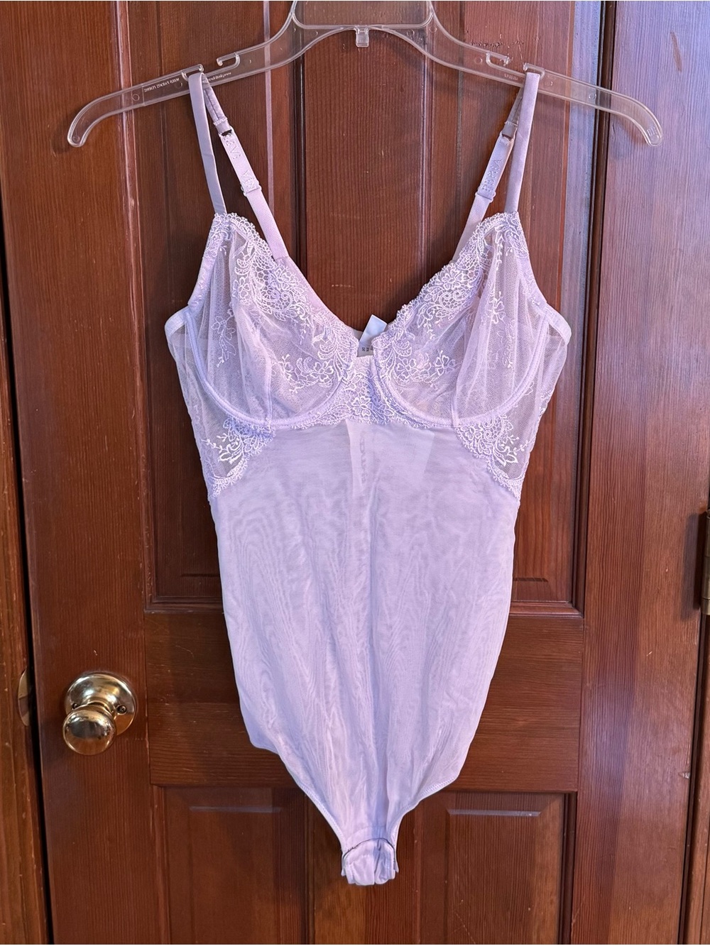 La Perla Lavender Lace Sheer Bodysuit NWT